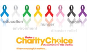 Earn free Charity Choice gift card
