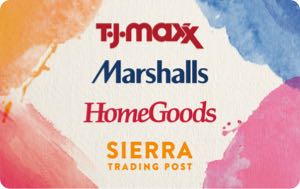 Earn free TJ Maxx, Marshalls and Homegoods gift card