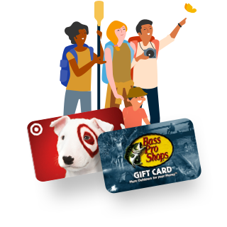 Free gift cards for outdoor adventures