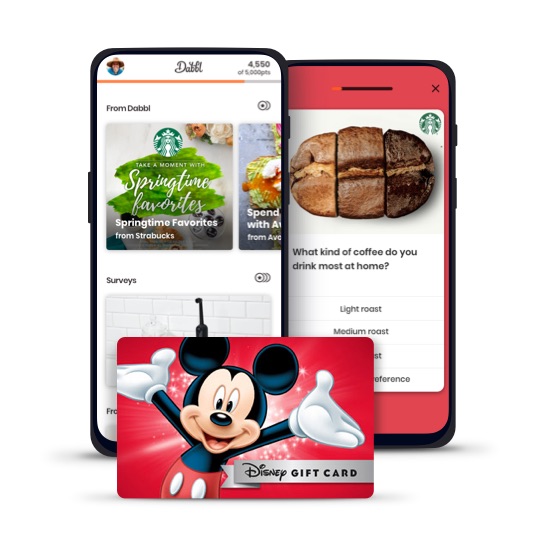 Turn spare moments into free Disney egift cards
